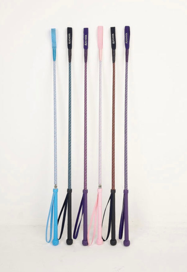 Hy Equestrian Metallic Riding Whip