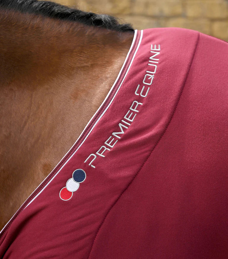 Premier Equine Airtech Horse Cooler Rug Burgundy
