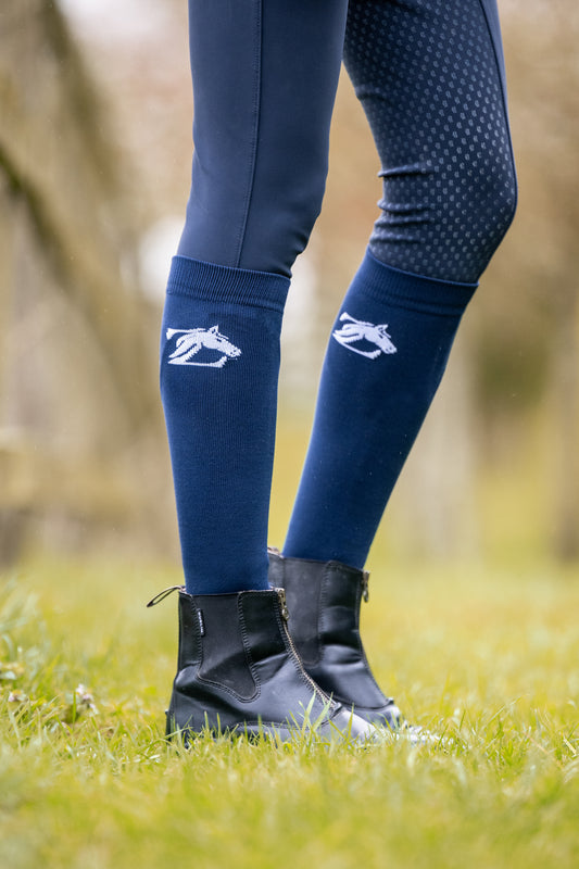 Zazu Equine Performance Riding Socks - Navy