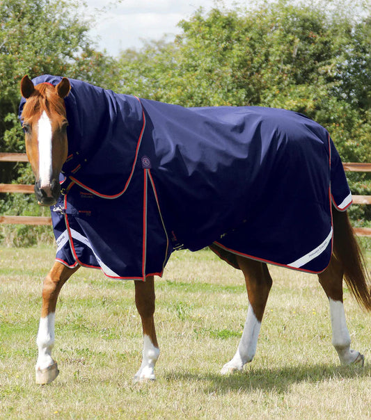 Premier Equine Buster 50g Turnout Rug with Snug-Fit Neck Cover Navy