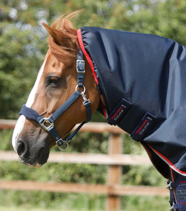 Premier Equine Buster 50g Turnout Rug with Snug-Fit Neck Cover Navy