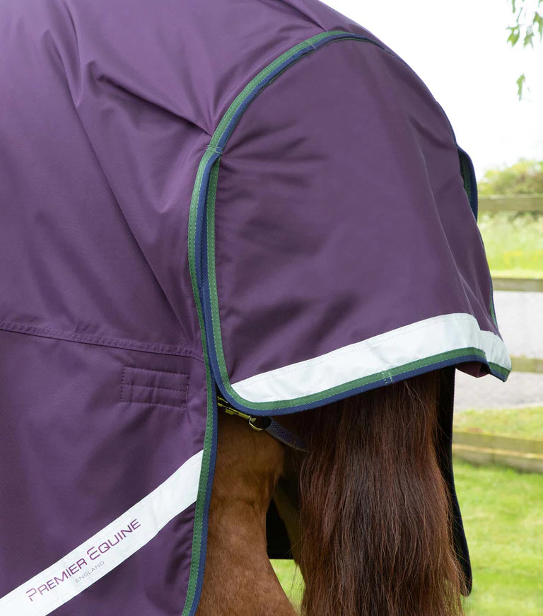 Buster Hardy 100g Half Neck Turnout Rug Purple