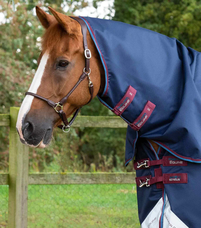 Premier Equine Akoni 0g Turnout Rug with Classic Neck Cover Navy