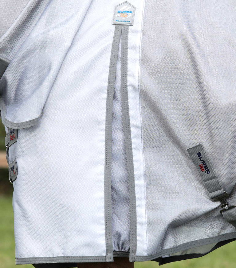 Premier Equine Super Lite Fly Rug with Surcingles Silver