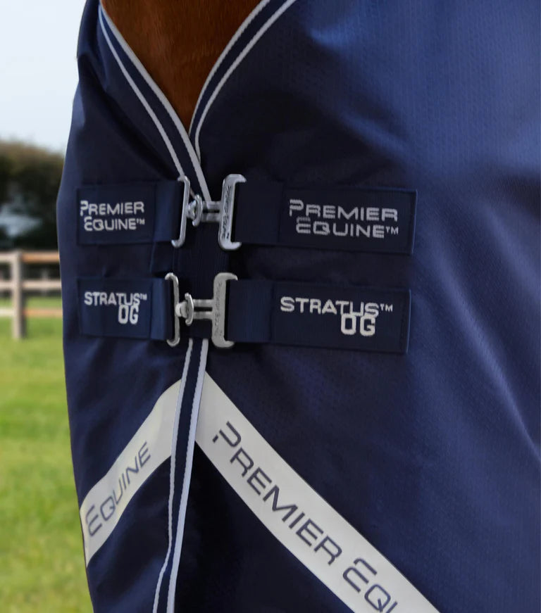 Premier Equine Stratus 600D Series 0g Original Turnout Rug Navy
