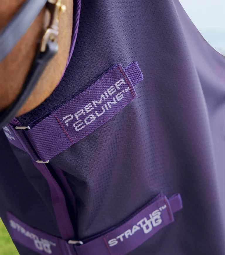 Premier Equine Stratus 600 Series 0g Turnout Rug with Classic Neck Cover Purple