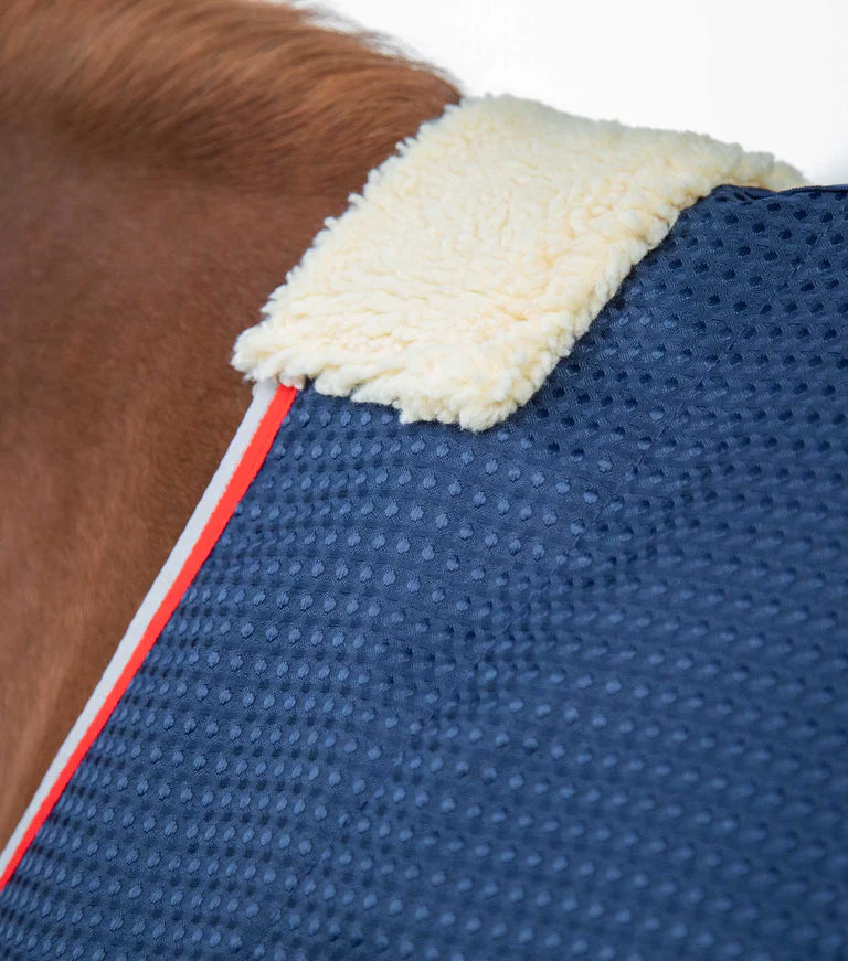 Premier Equine Buster Waffle Horse Cooler Rug Navy