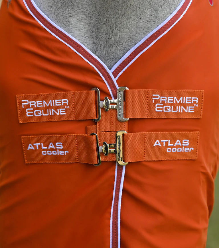 Premier Equine Atlas Horse Cooler Rug Burnt Orange