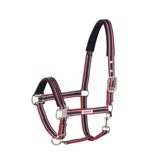 Eskadron Pin buckle headcollar - Red/Black