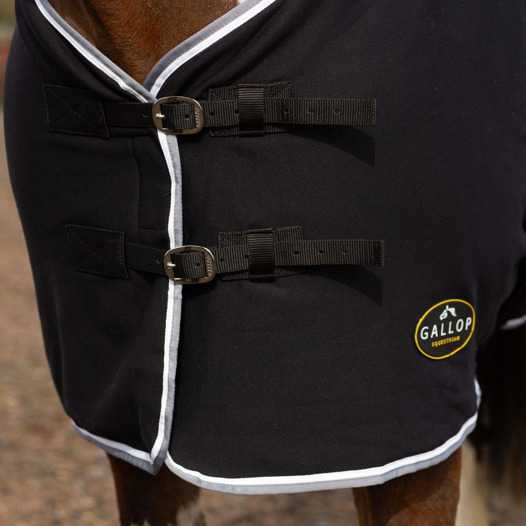 GALLOP BLACK JERSEY COOLER RUG