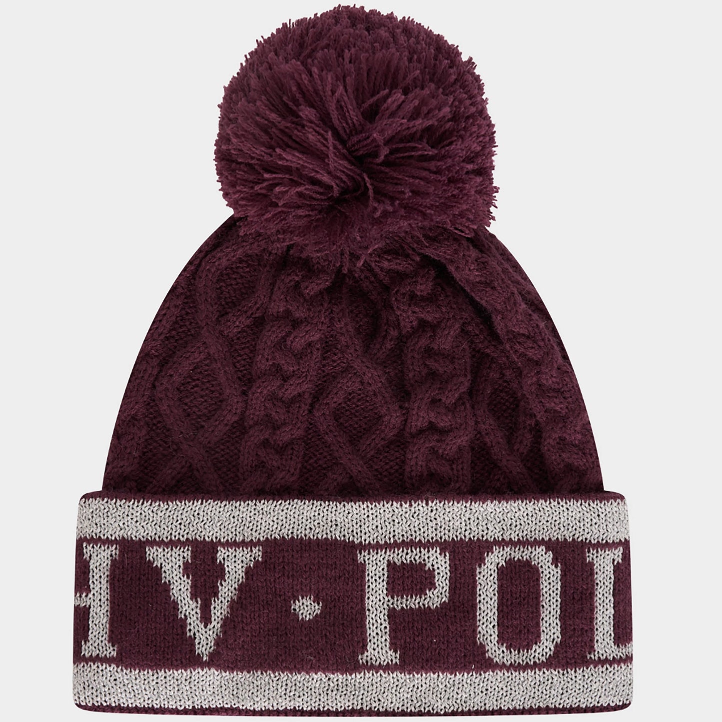 HV Polo Knitted Beanie Dark Berry