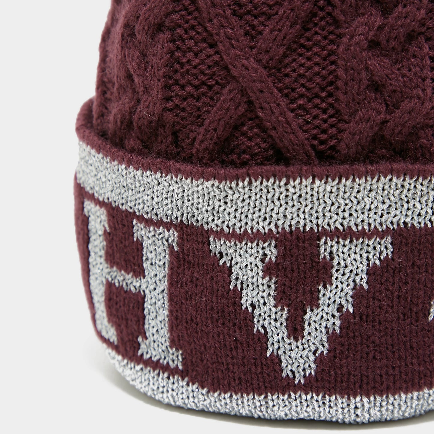 HV Polo Knitted Beanie Dark Berry