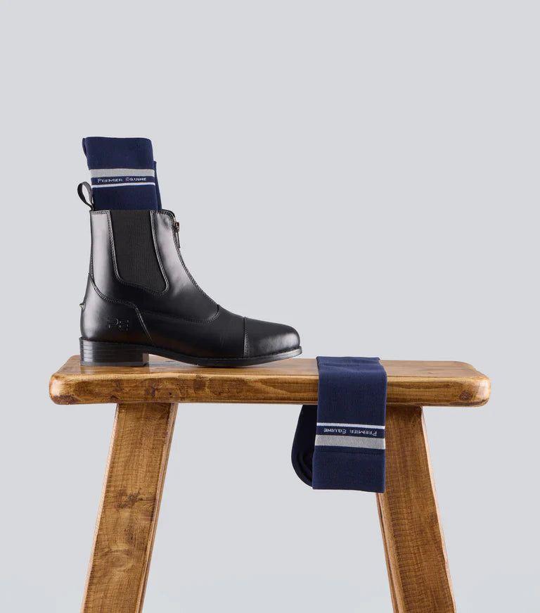 Premier Equine Long Riding Socks Navy