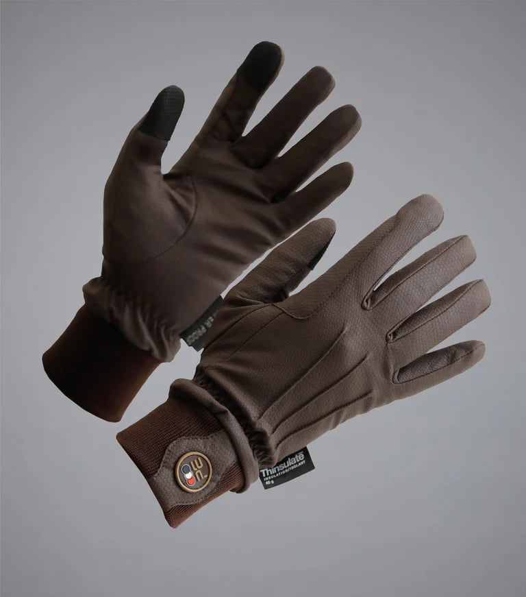 Dajour Waterproof Riding Gloves Brown